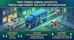 A mathematical model for an efficient two-tiered delivery system with truck-robot combination